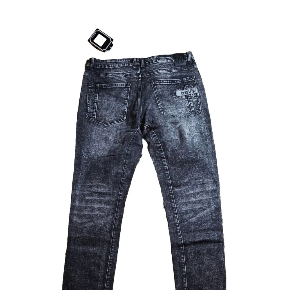 Black Denim straight leg jeans